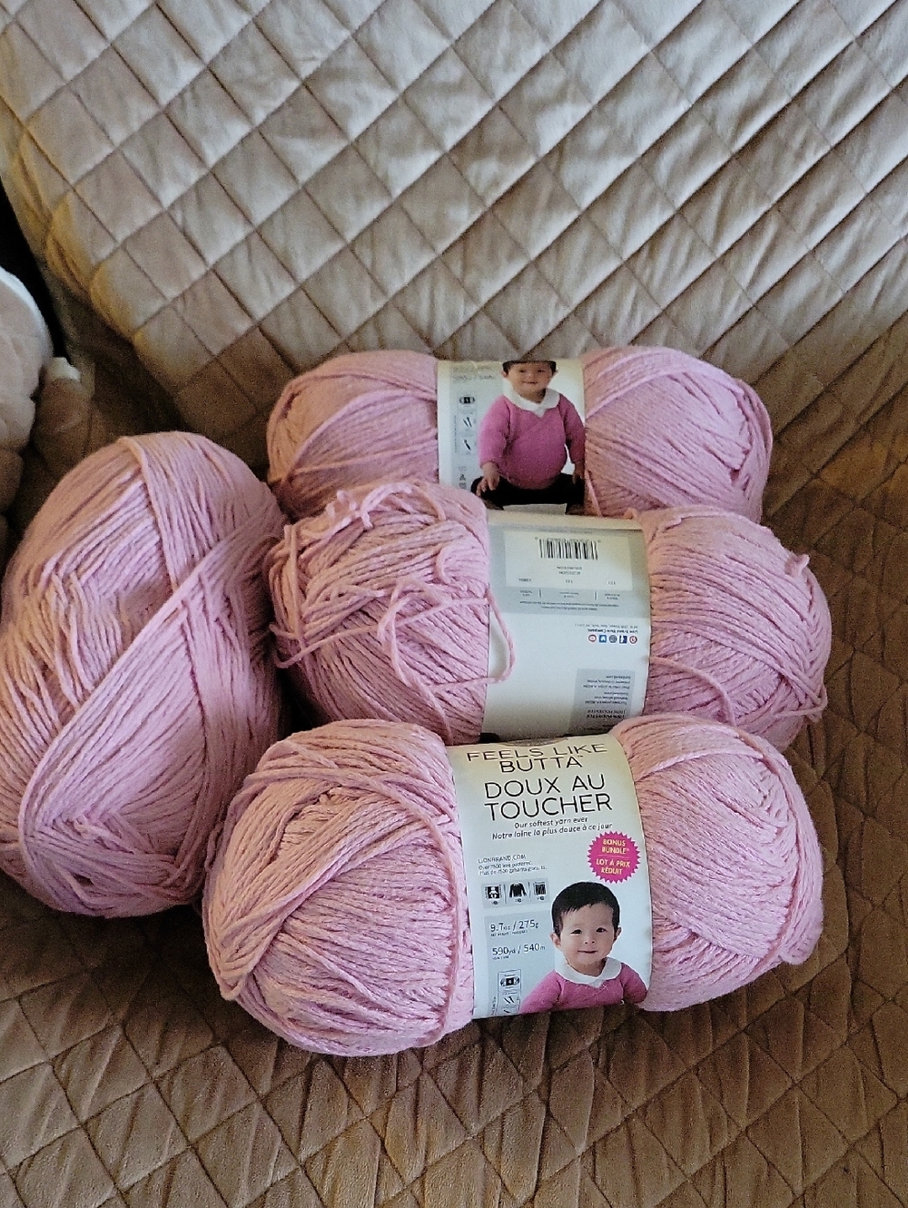 Lion Brand 'Feels Like Butta' Soft Blossom Pink Yarn